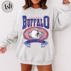 Buffalo Football Vintage Style Crewneck Sweatshirt 17